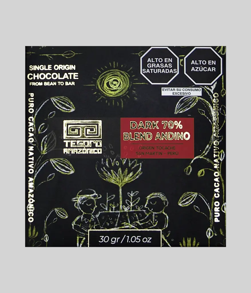 Chocolate San Martin 70% Blend Andino 30g