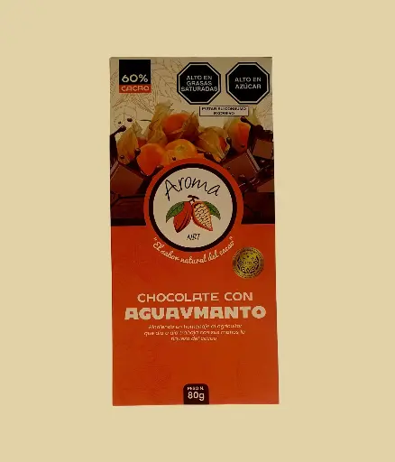 Chocolate 60% Cacao con Aguaymanto 80g