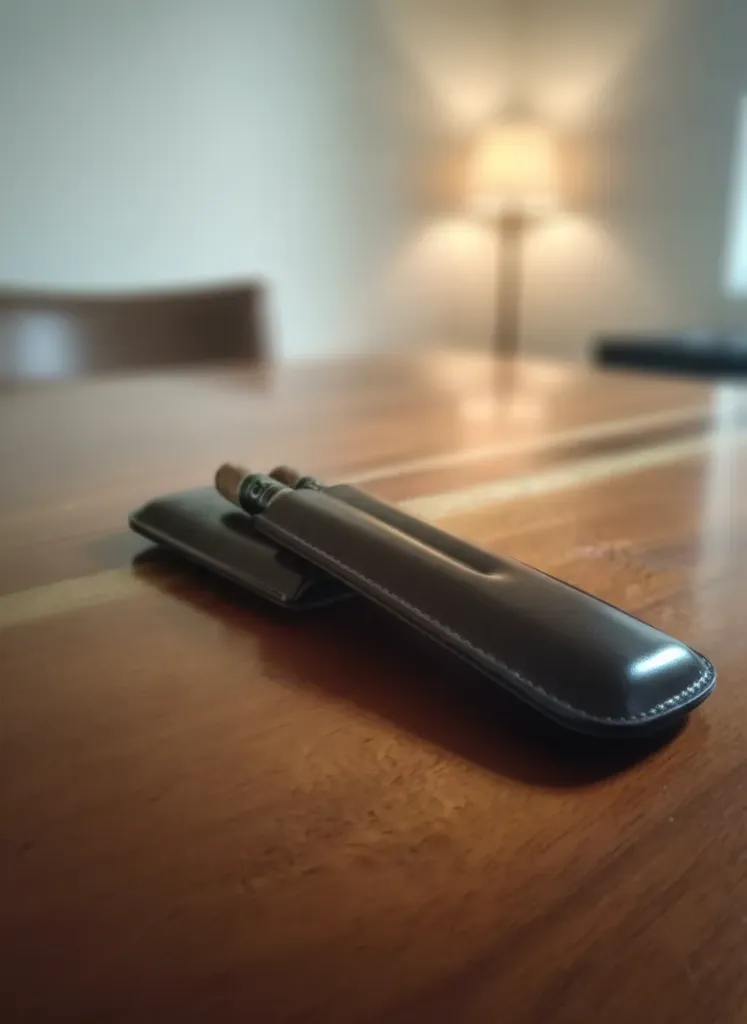 Estuche Cuero para 2 puros