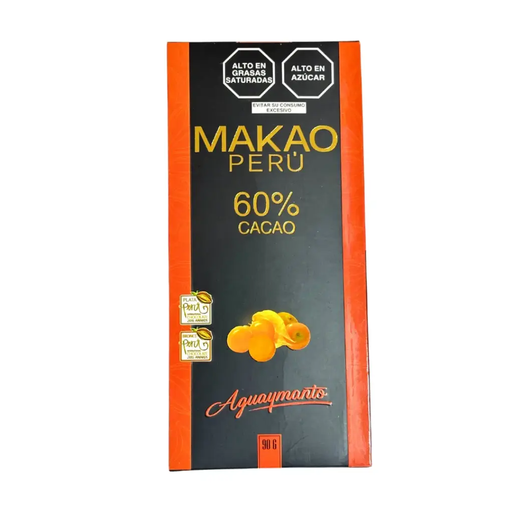 Chocolate 60% Makao Aguaymanto 90G