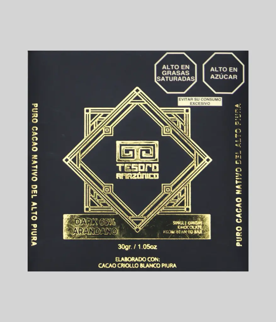 Piura Dark 65% Arándanos 30G