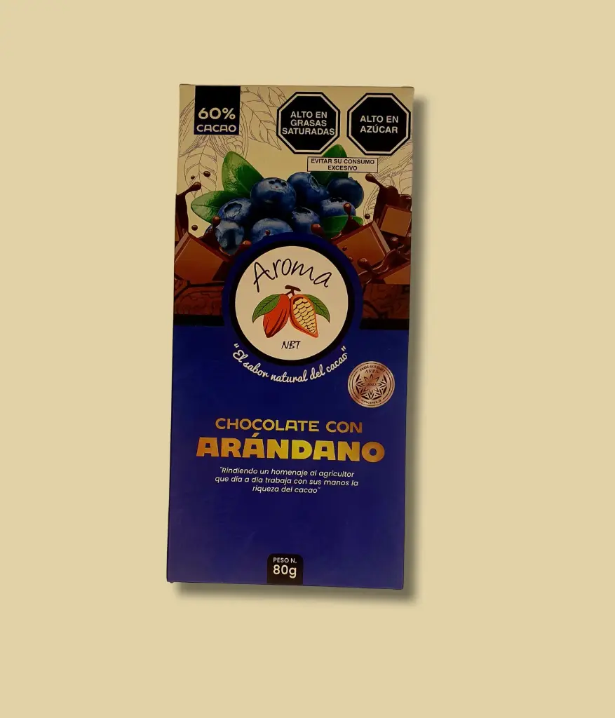 [AROMA ARAND] Chocolate 60% Cacao con Arándanos 80g