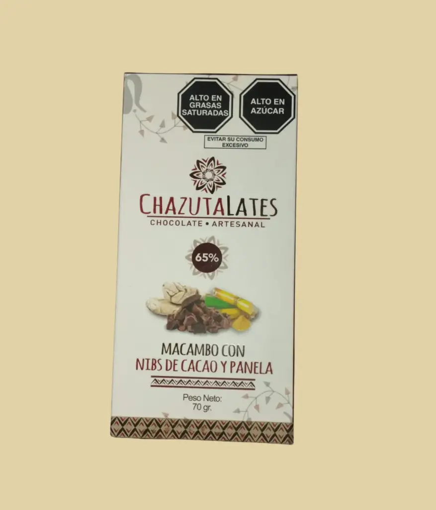Chocolate de Macambo 65% con Cacao 70g