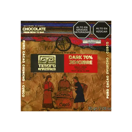 Chuncho Dark 70% Jengibre 30G